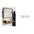 Beckett Flat Mirror with Shelves