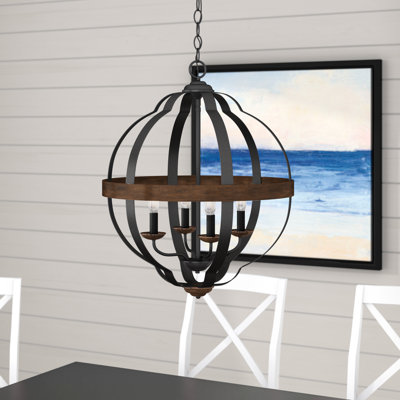 Alexaner 4 - Light Dimmable Globe Chandelier