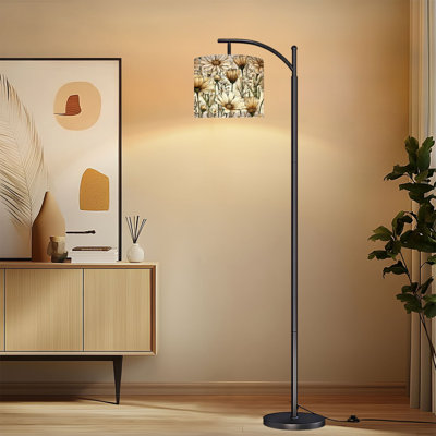 Lampe sur pied arc rétro Wildflower