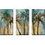 Island Morning Palms - Ensemble de 3 peintures sur toile tendue-1721797993