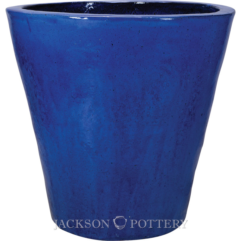 18 in. Vaso Planter - Falling Blue, Blue