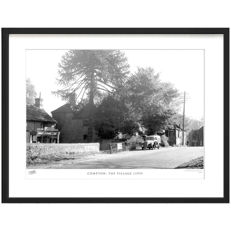 Compton, The Village C1955 by Francis Frith - Single Picture Frame Print, 28cm H x 36cm W x 2.3cm D
