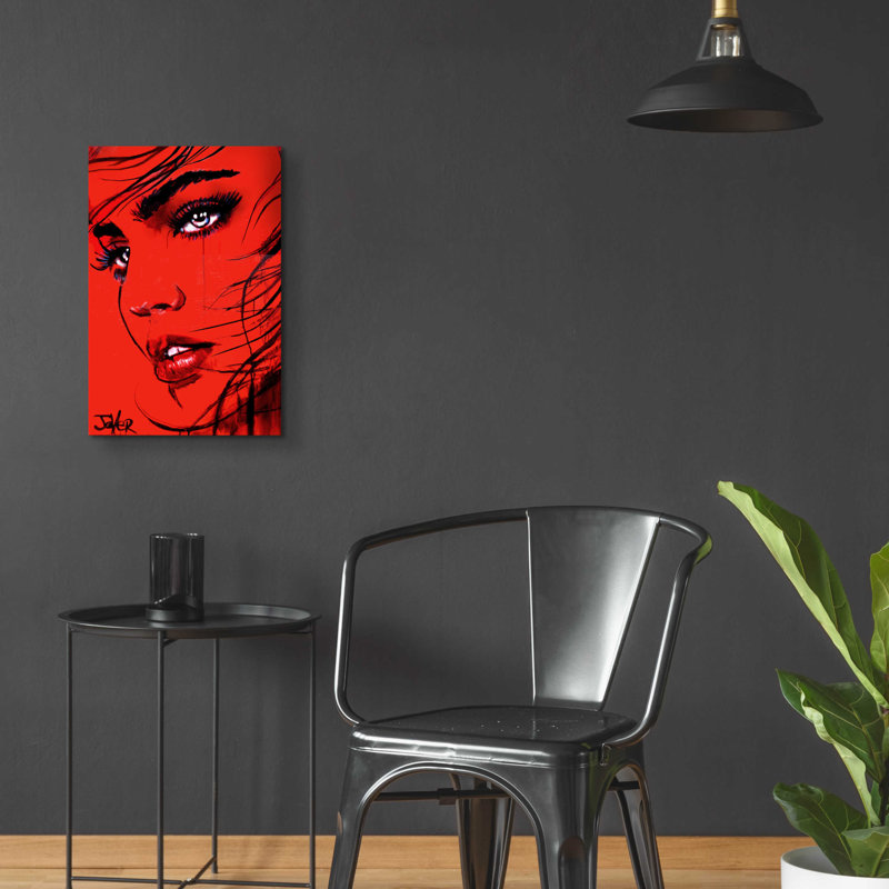 «Crimson Utopia» par Loui Jover, H 24 po x l 16 po