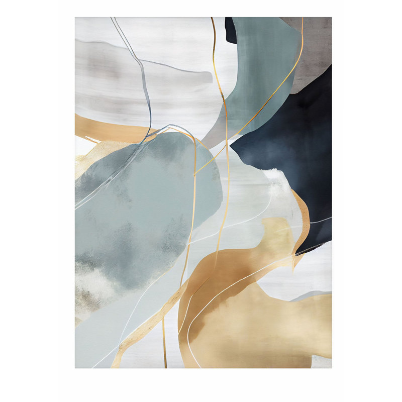 «Abstract Abstract Scandinavian Dream III», reproduction d'art moderne sans cadre Mid-Century, H 36 po x l 24 po