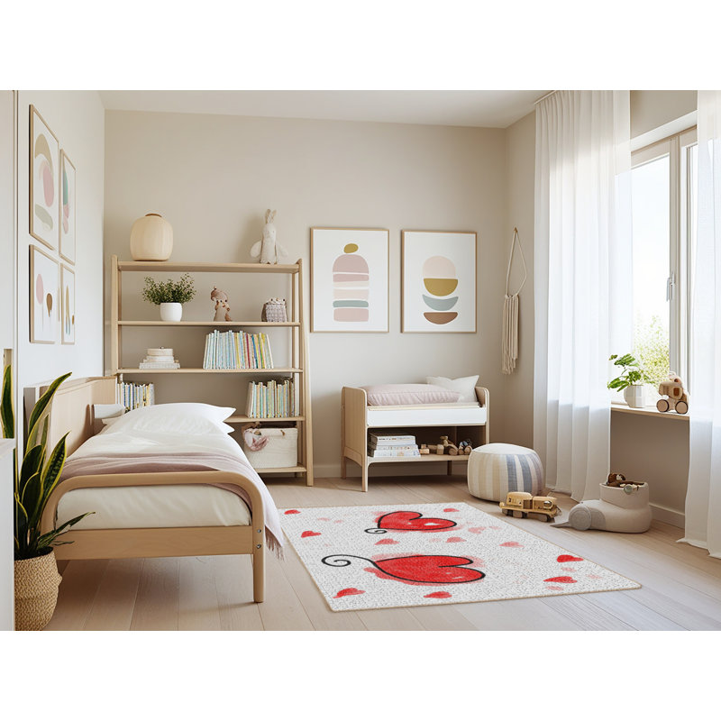 Tapis rouge Hearts, Rectangle 3 pi x 5 pi
