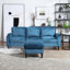 Canapé modulaire en chenille avec rangement et sièges confortables 3 coussins