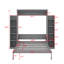 Grand lit escamotable avec tablettes et DEL-600736082