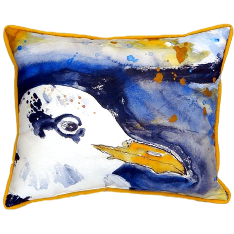 Housse et insert de coussin rectangulaire extérieur Gulls Flocking, H 11 po x l 14 po