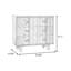 Buffet en bois massif noir
