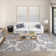 Cream Transitional Floral Area Rug