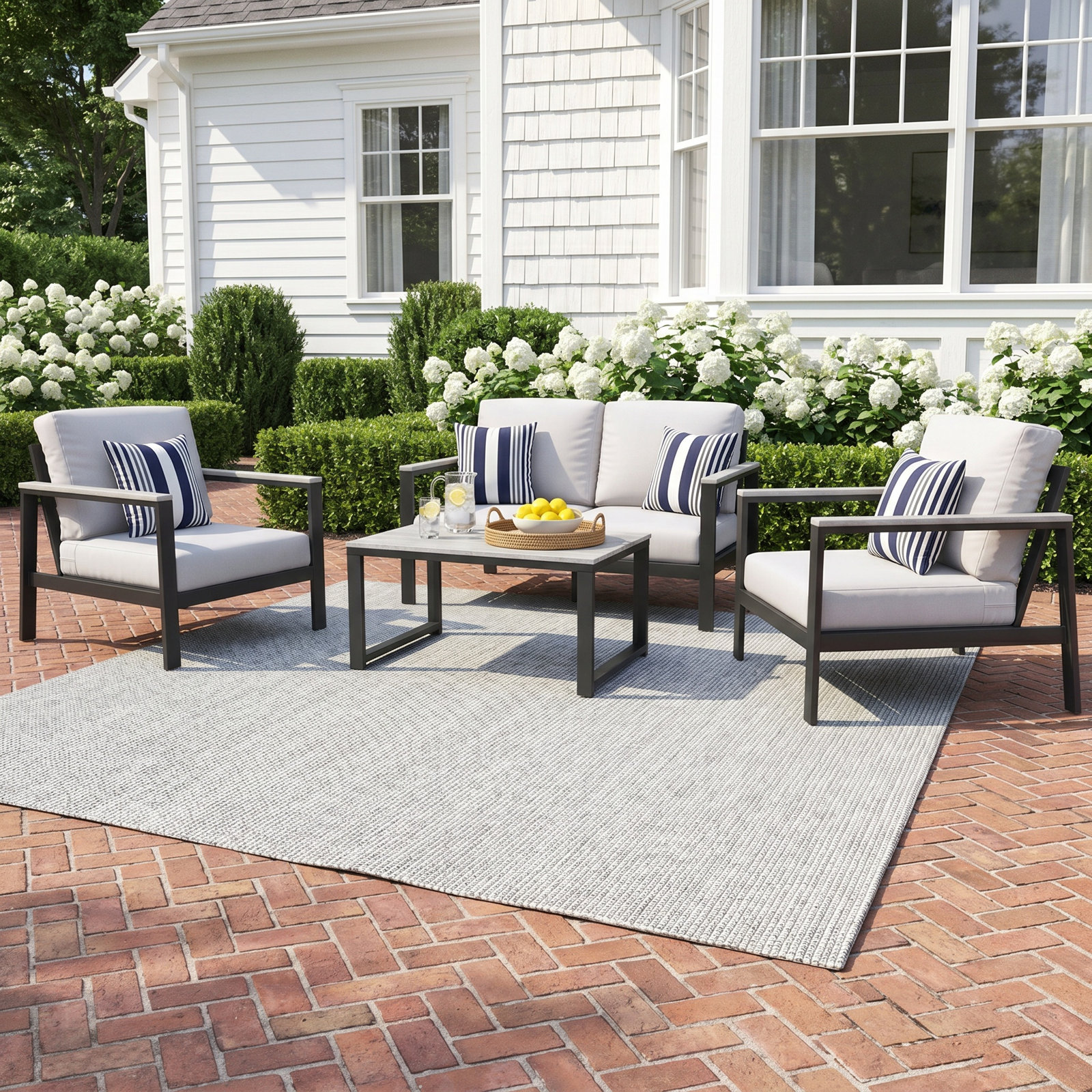 Townsend Patio Seating Group, Sunbrella Canvas Natural