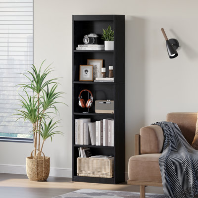 5-Tier Bookcase, Book Shelf, Open Storage Shelf, for Living Room, Home Office, Dinning Room