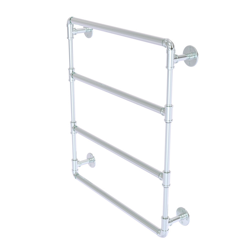Barre à serviettes murale Bayer, Chrome poli, H 31 po x L 24 po x P 4,4 po