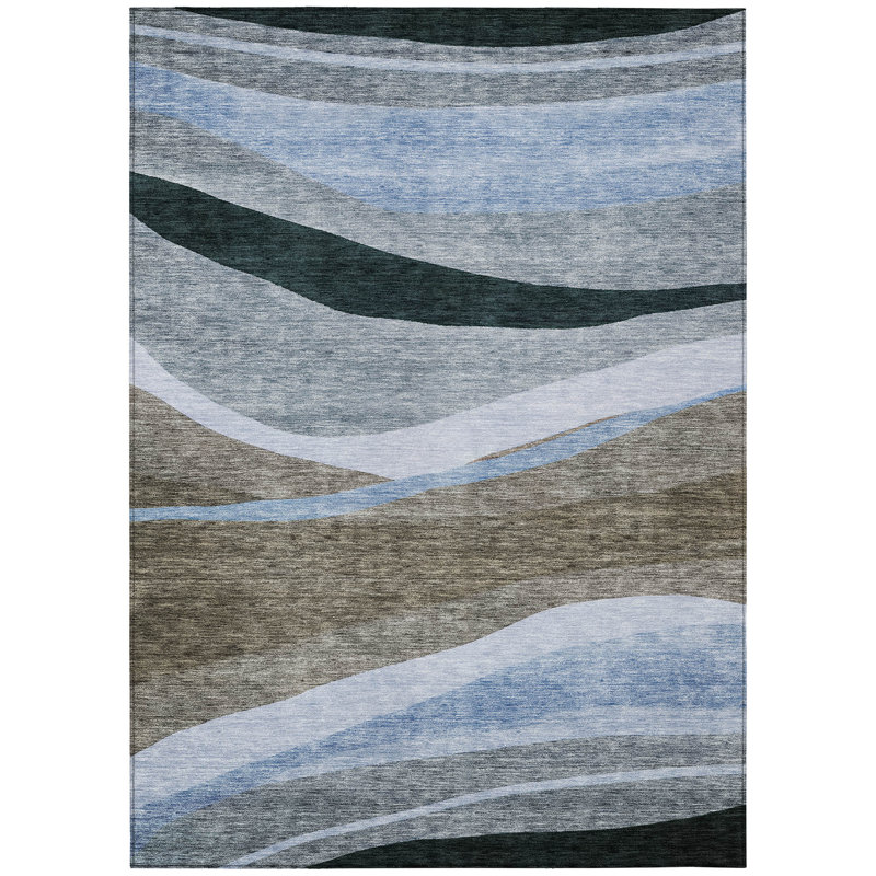 Segin Machine Washable Indoor/Outdoor Rug, Rectangle 10' x 14'