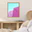 Reproduction d'art sur toile encadrée "Saguaro Hotel" par Wrobel-1350358154