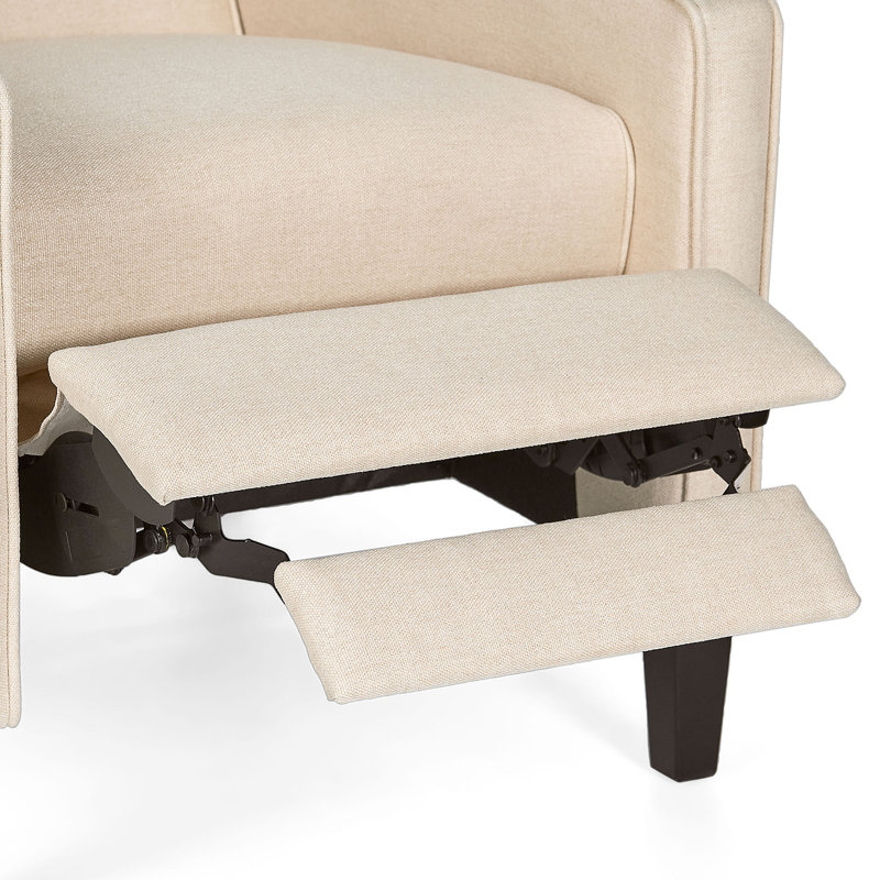 Chaise à dossier minimaliste en tissu beige Minimalist
