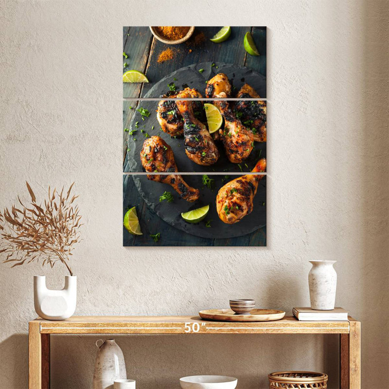 Yarlin Jamaican Jerk Chicken, 38" H x 24" W
