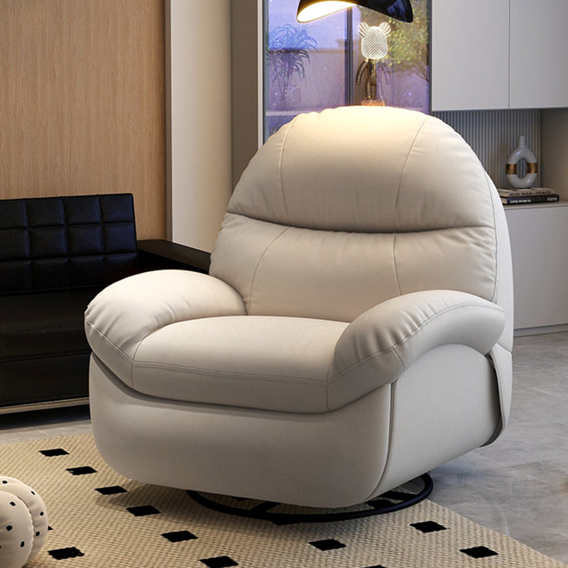 Fauteuil inclinable Ismaila, Similicuir beige