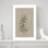 Tige florale blanche II délicate, minimaliste, nature, plante, art mural