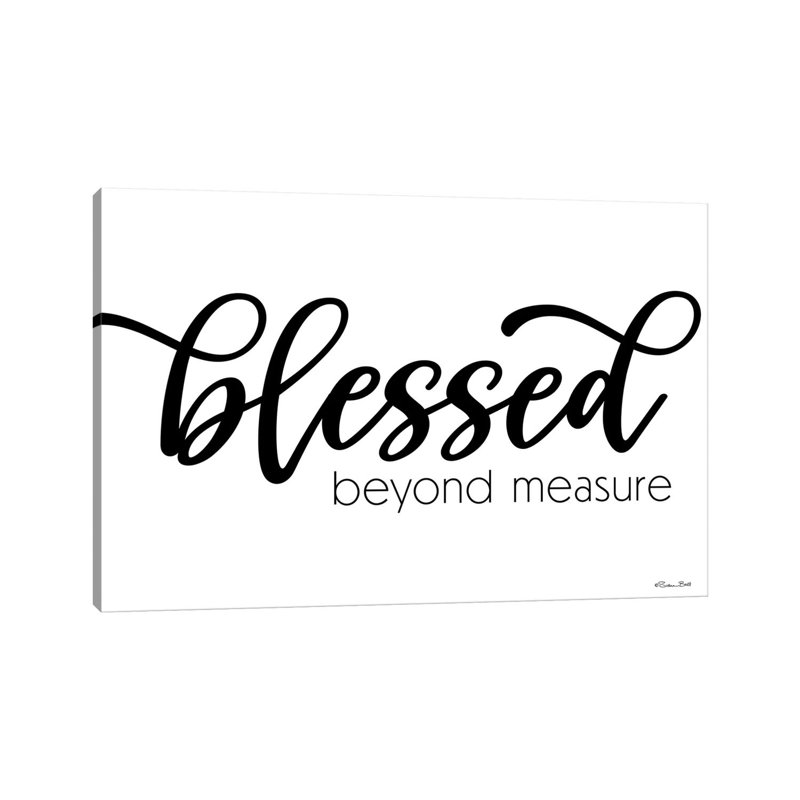 «Blessed Beyond Mesure» par Susan Ball - Estampe numérique sur toile tendue avec châssis, H 26 po x l 40 po x P 1,5 po