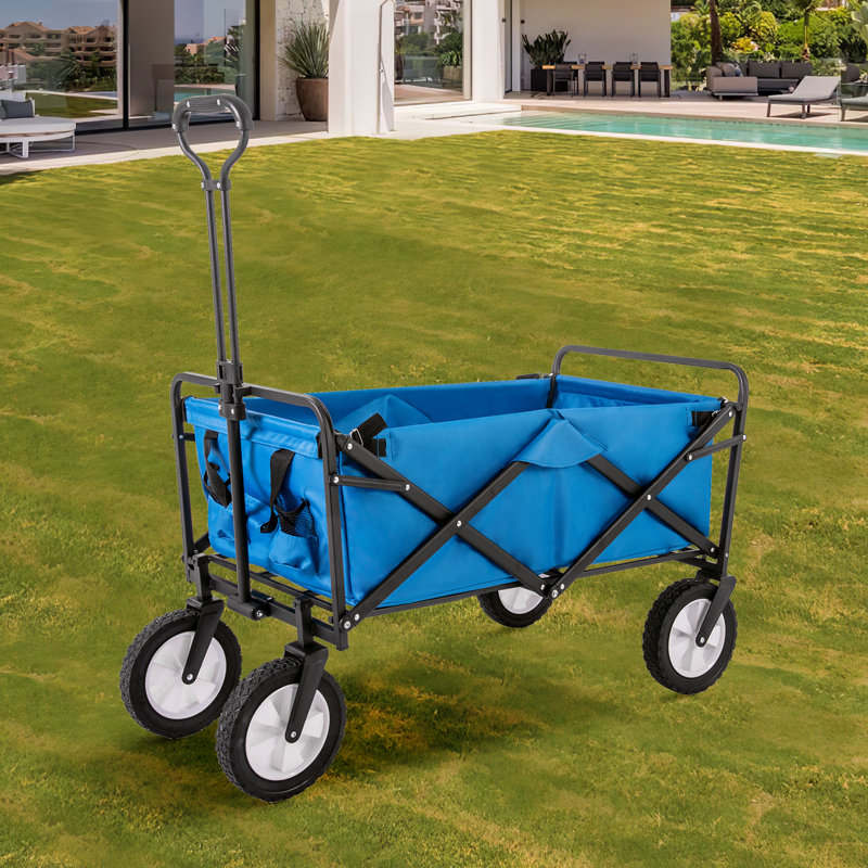 Guthbrand 100.5cm H x 90cm W x 44cm D 100kg Hand Truck Trolley, Blue