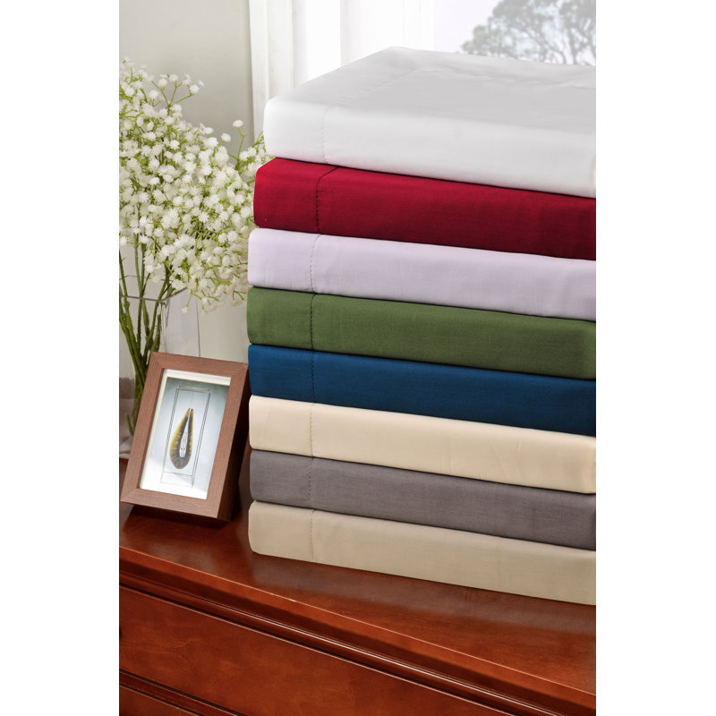Mitchell Egyptian Cotton Blend 300 Thread Count Solid Duvet Cover Set With Pillow Shams, Black