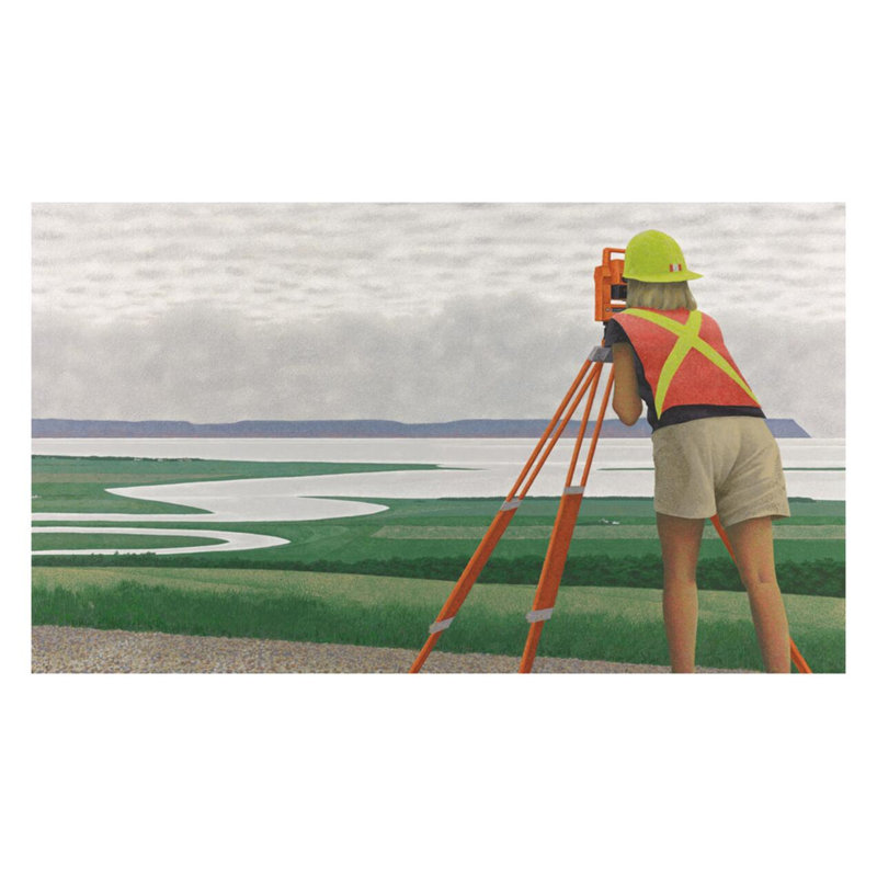 Arpenteur géant par Alex Colville - estampe numérique, H 22 po x l 28 po