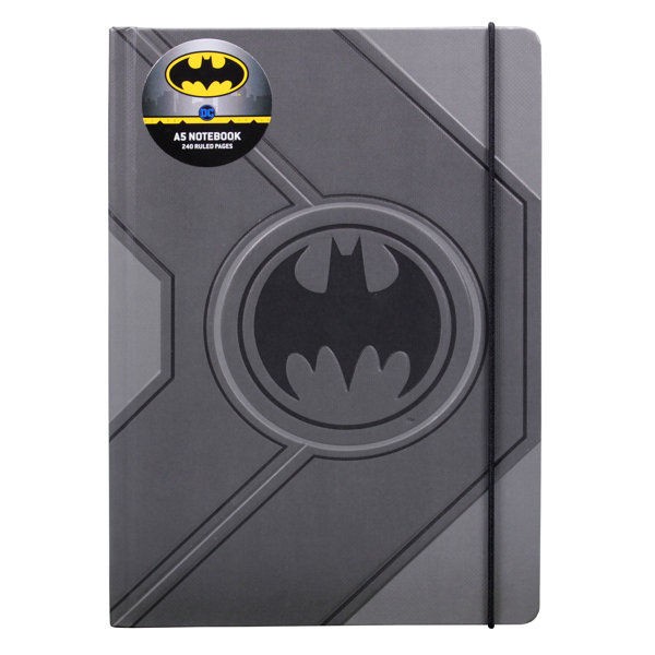 Marvel Katelyn A5 Notebook - Batman (Black Logo) | Wayfair.co.uk