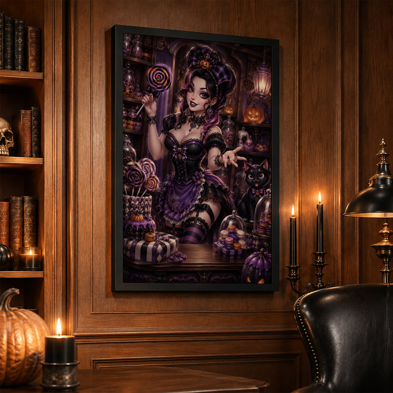 Art gothique sur toile gothique, H 36 po x l 24 po