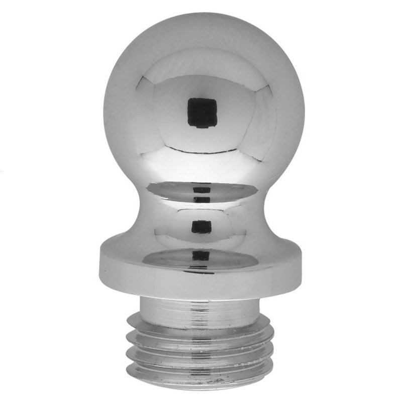 Bright Chrome Ball Tip Finial for Square Corner Hinges