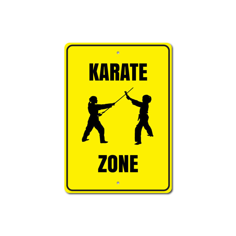 Plaque de karaté en aluminium, H 14 po x l 10 po x P 0,04 po