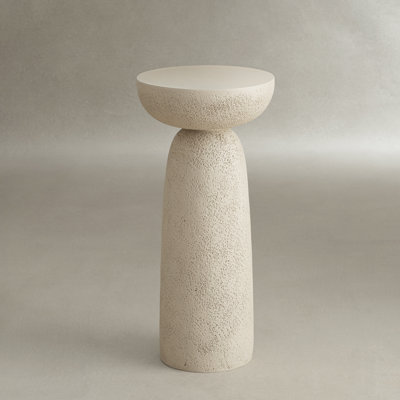 Pied de table d'appoint conique en forme de champignon organique
