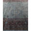 Tapis unique noué à la main Rachal - gris, 9 pi 10 po x 17 pi 10 po