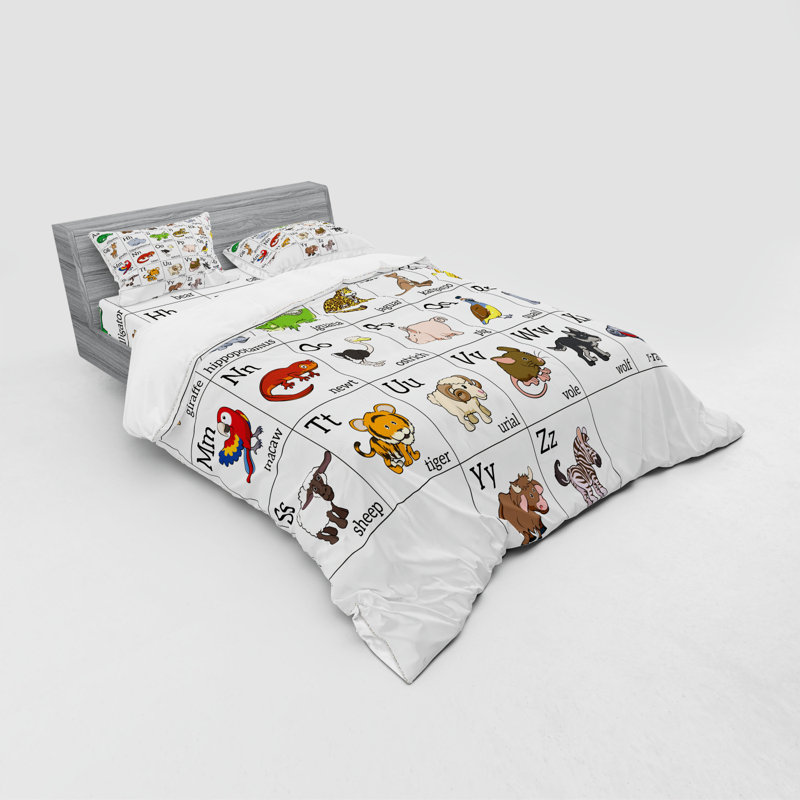 Ensemble de housse de couette en microfibre vert / brun / jaune, Housse de couette grand + 3 pièces supplémentair