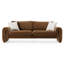 Dominika - Modern Brown Velvet Sofa