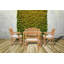 Outdoor 5 - Piece Teak Dining Set with Cushions