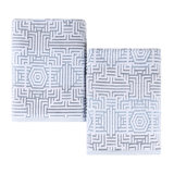 Drap de bain en coton jacquard Indrit