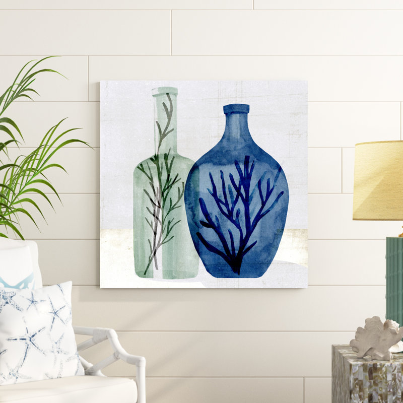 Vase en verre de mer I, H 36 po x l 36 po x P 1,25 po
