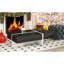 Mobilier de salon contemporain de conception rectangulaire, table basse moderne à surface ultrabrillante, table centrale pour canapé ou fauteuils rembourrés, 45,2 x 25,5 x 13,7 po, noir