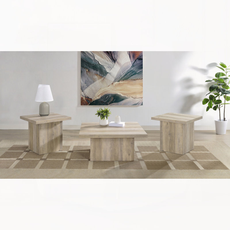 Ensemble de tables basses 3 pièces, Wood