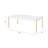 Otrac White & Gold Finish Coffee Table