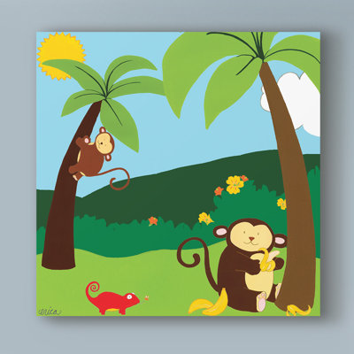 « jungle jamboree ii », art sur toile