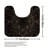 Blue Ocean Wave 3 Pack Bathroom Rug Kit