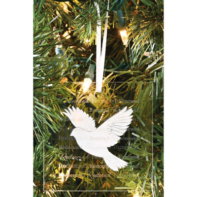 Ornament Dove Redeemed Restored 3.5H