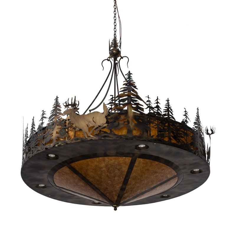 Rustic Lodge 14 - Light Chandelier