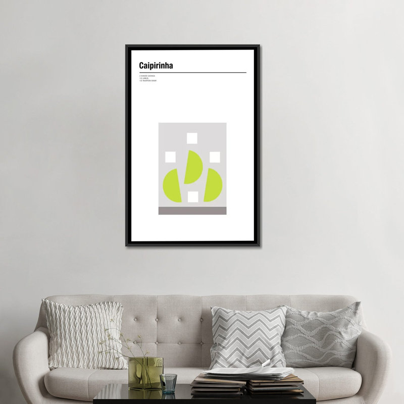 " Caipirinha " by Nick Barclay, Black Framed Canvas, No Mat, 48" H x 32" W x 1.5" D