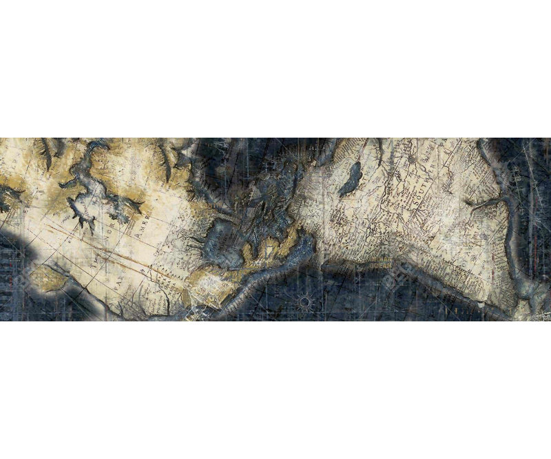 Old World Map Bedroom Canvas - Framed Home Decor Art