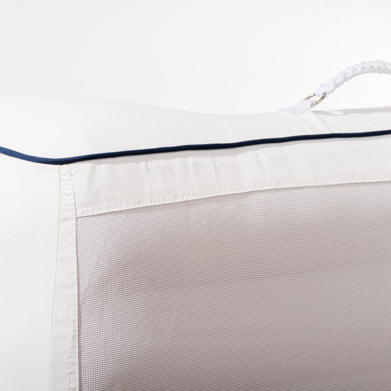 Chaise longue XL, Bleu marine/blanc