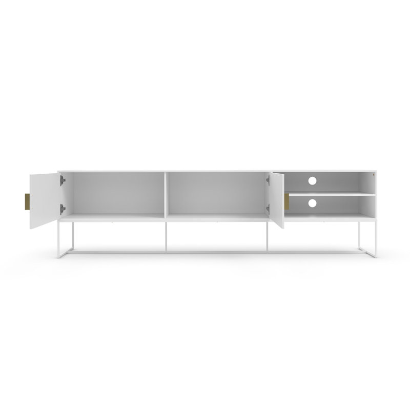 Armillia Unfinished TV Stand, White