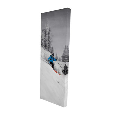 Alvarenga " Man Skiing In Mountain "
